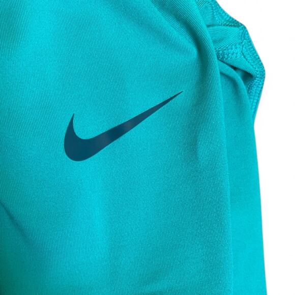 Nike Pro Dri-Fit Half Zip Mock Neck Women’s-Turquoise/Aqua-Size Small - Picture 11 of 12